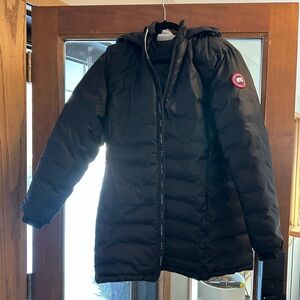 Canada Goose Black Hooded Down Jacket